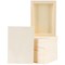 8 Pieces Wood Panels 5 x 7 inch Wooden Canvas Board Unfinished Wooden Panel Boards for Painting, Arts, Pouring Use with Oils, Acrylics